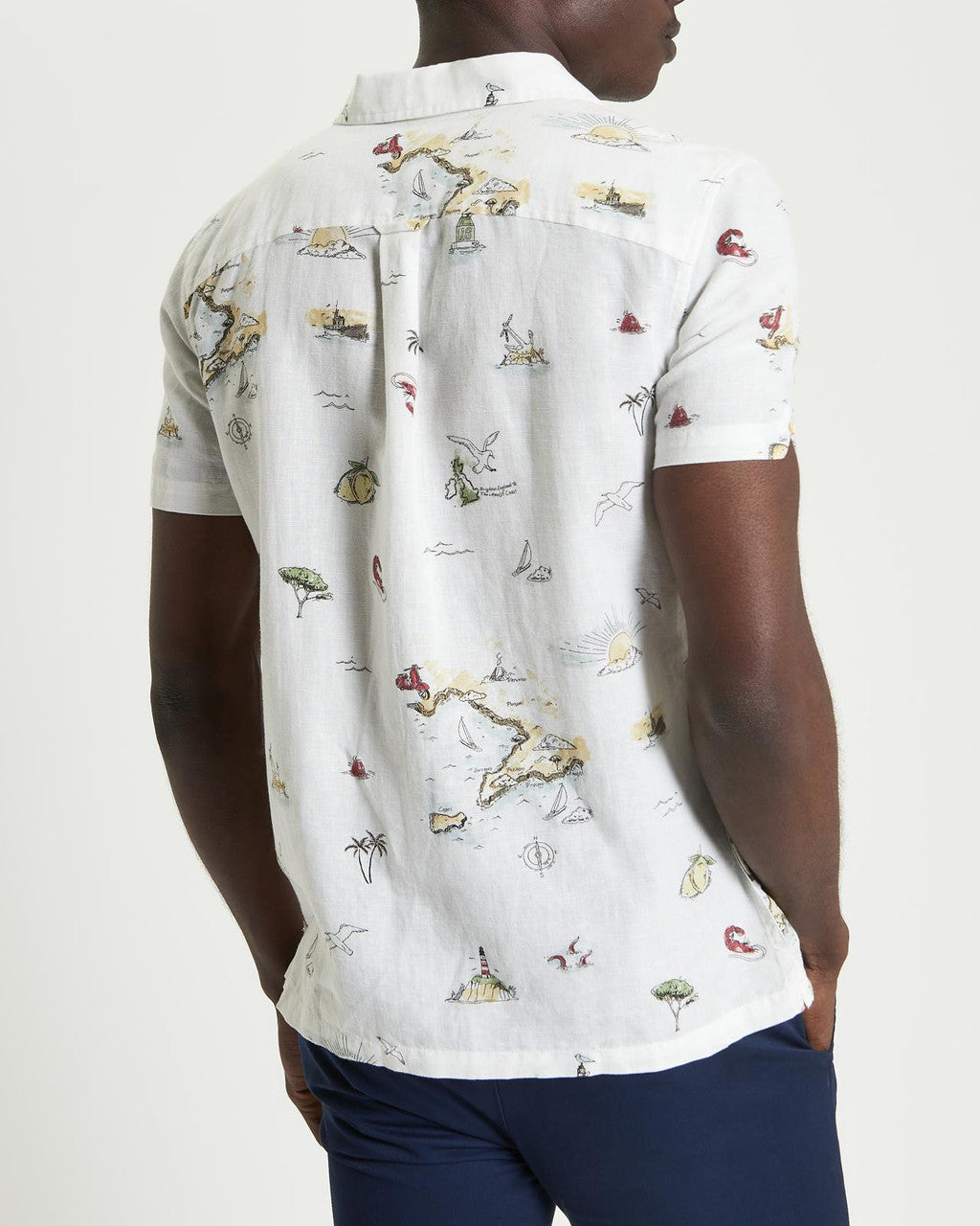 Brighton To Amalfi Print Shirt - Snow White