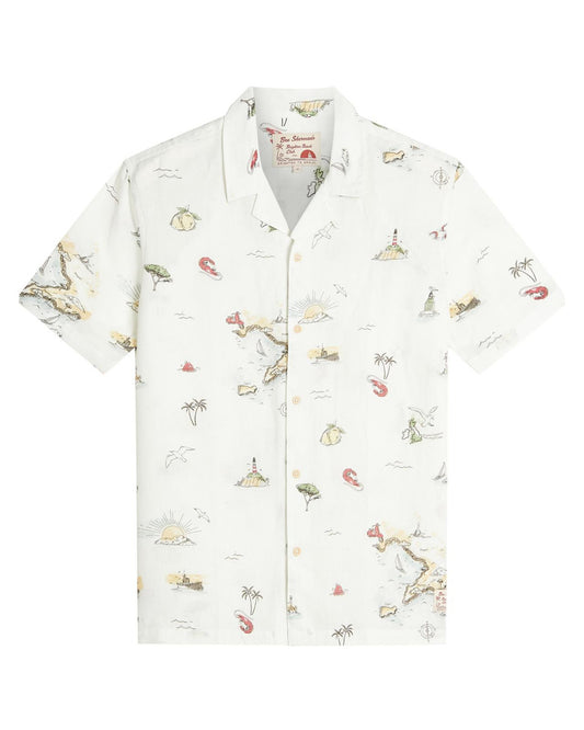 Brighton To Amalfi Print Shirt - Snow White
