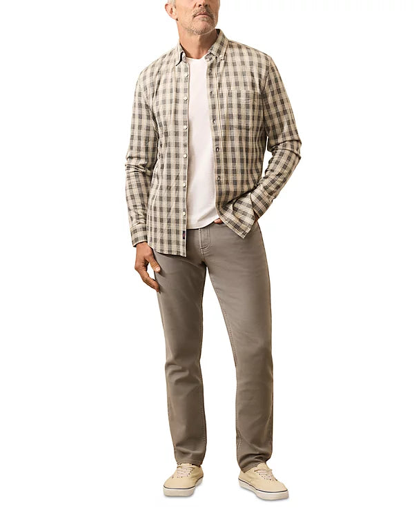 Coastline Knit Plaid Button Down Shirt - Valley Grounds Plaid