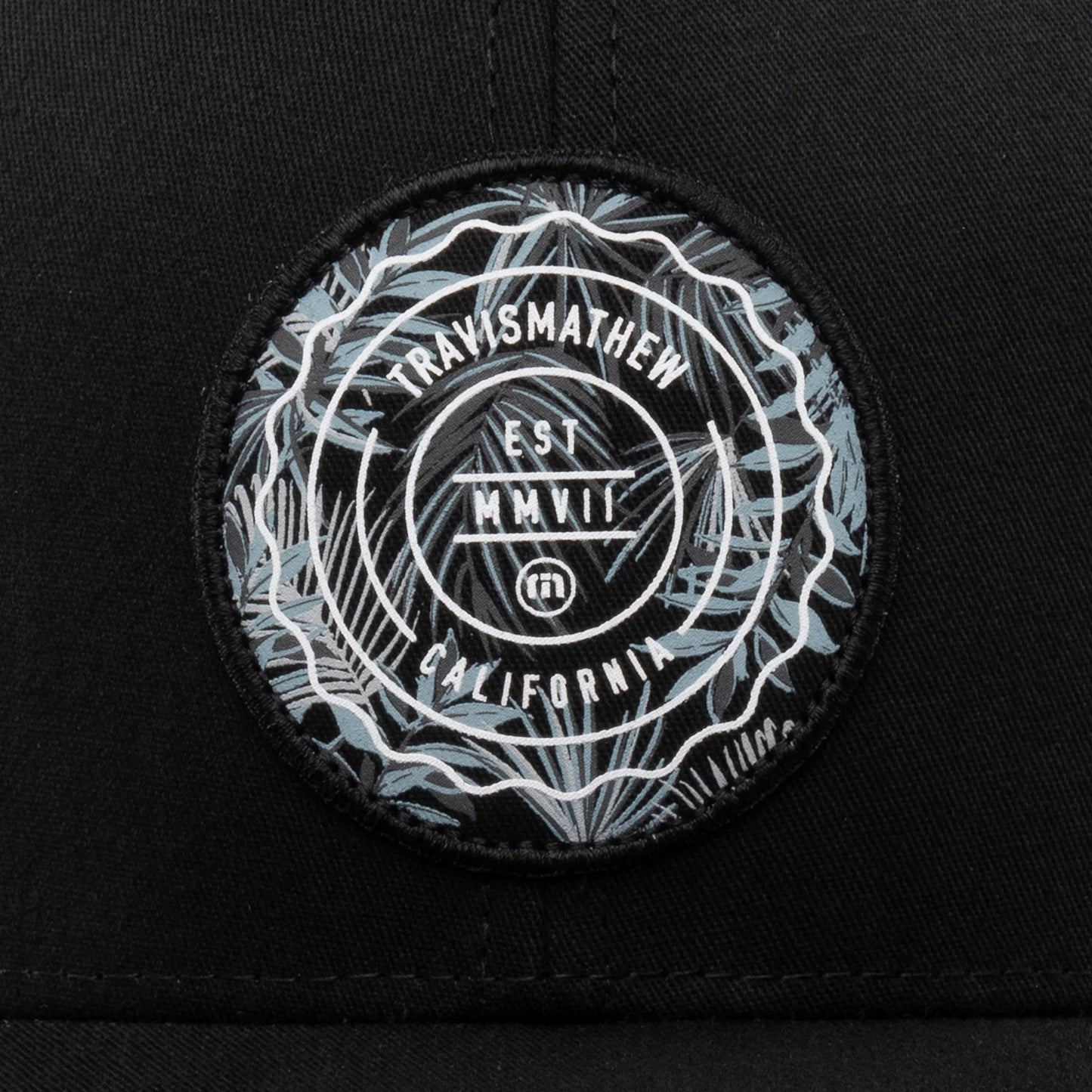 The Patch Floral Cap - Black