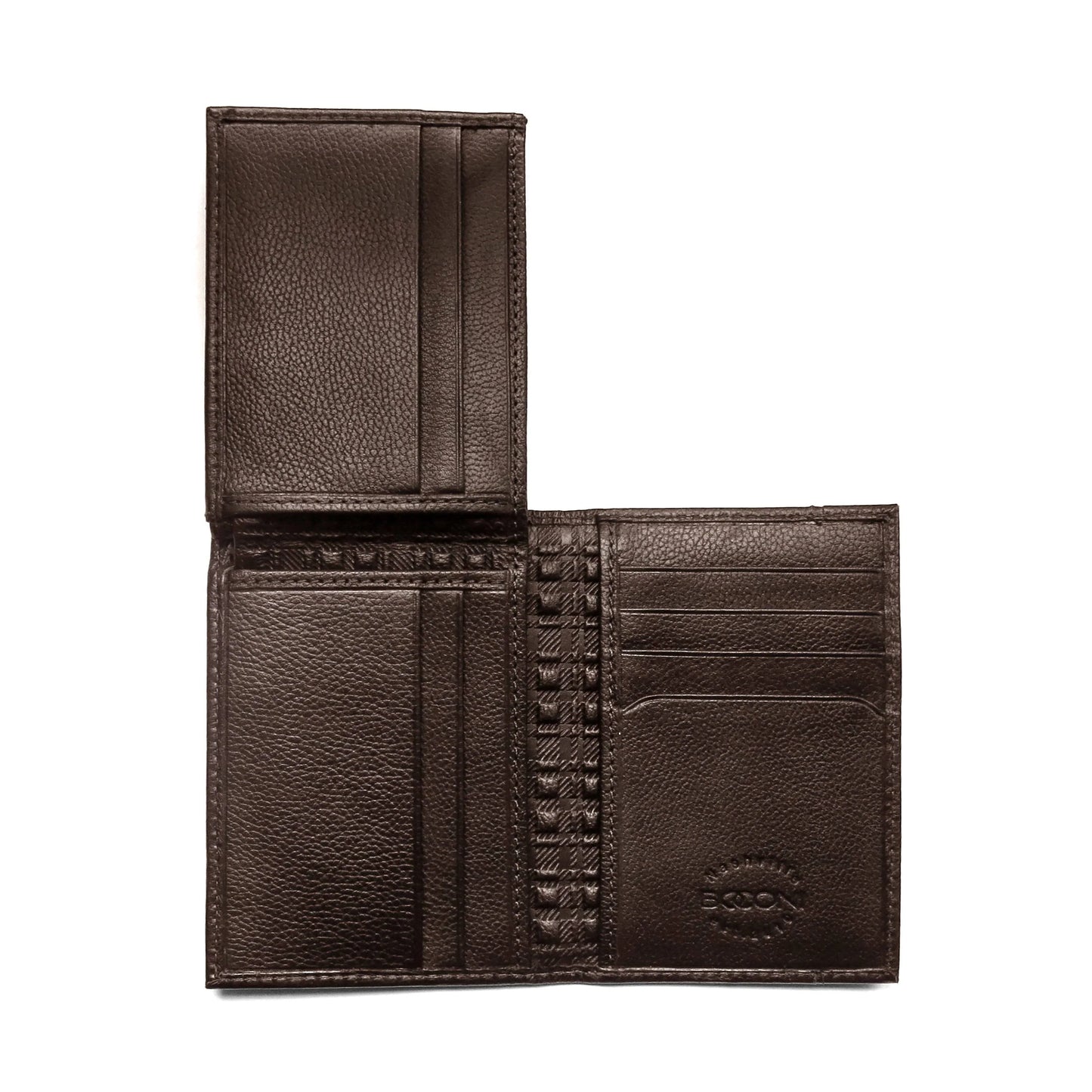 Garth L-Fold Leather Wallet - Brown