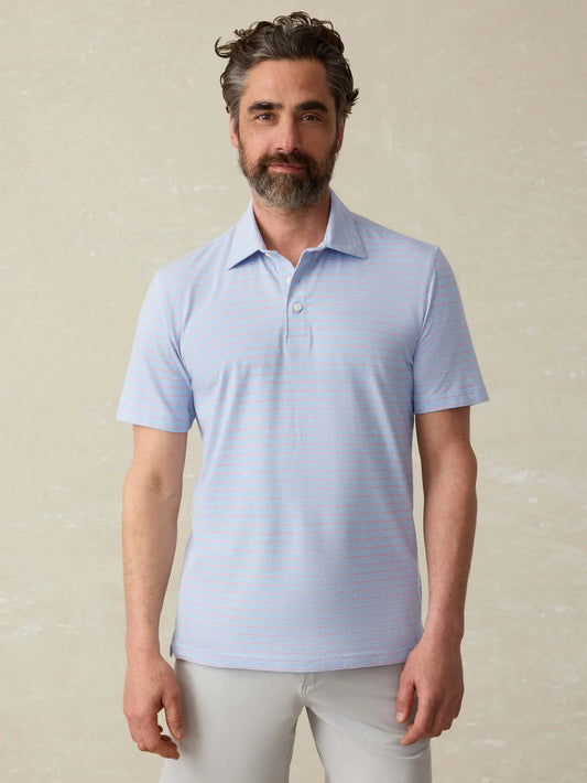 Short Sleeve Movement Polo Shirt - Vista View Stripe