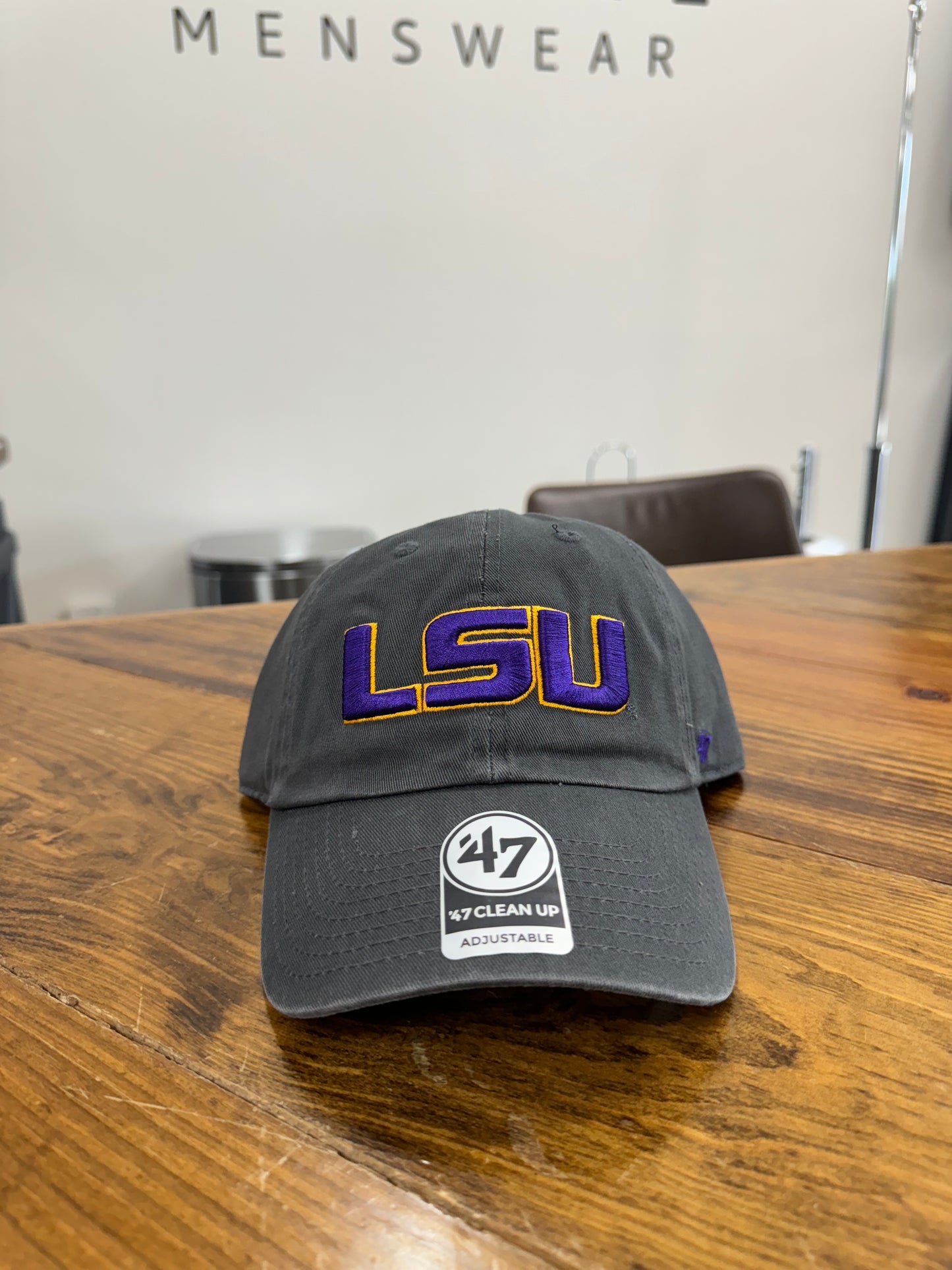 LSU Tigers '47 Clean Up Cap - Charcoal