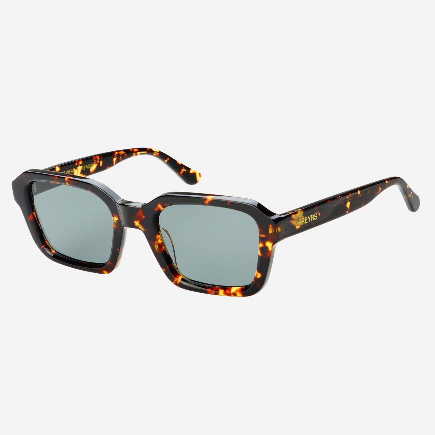 Hudson Acetate Mens Rectangular Sunglasses - Tortoise
