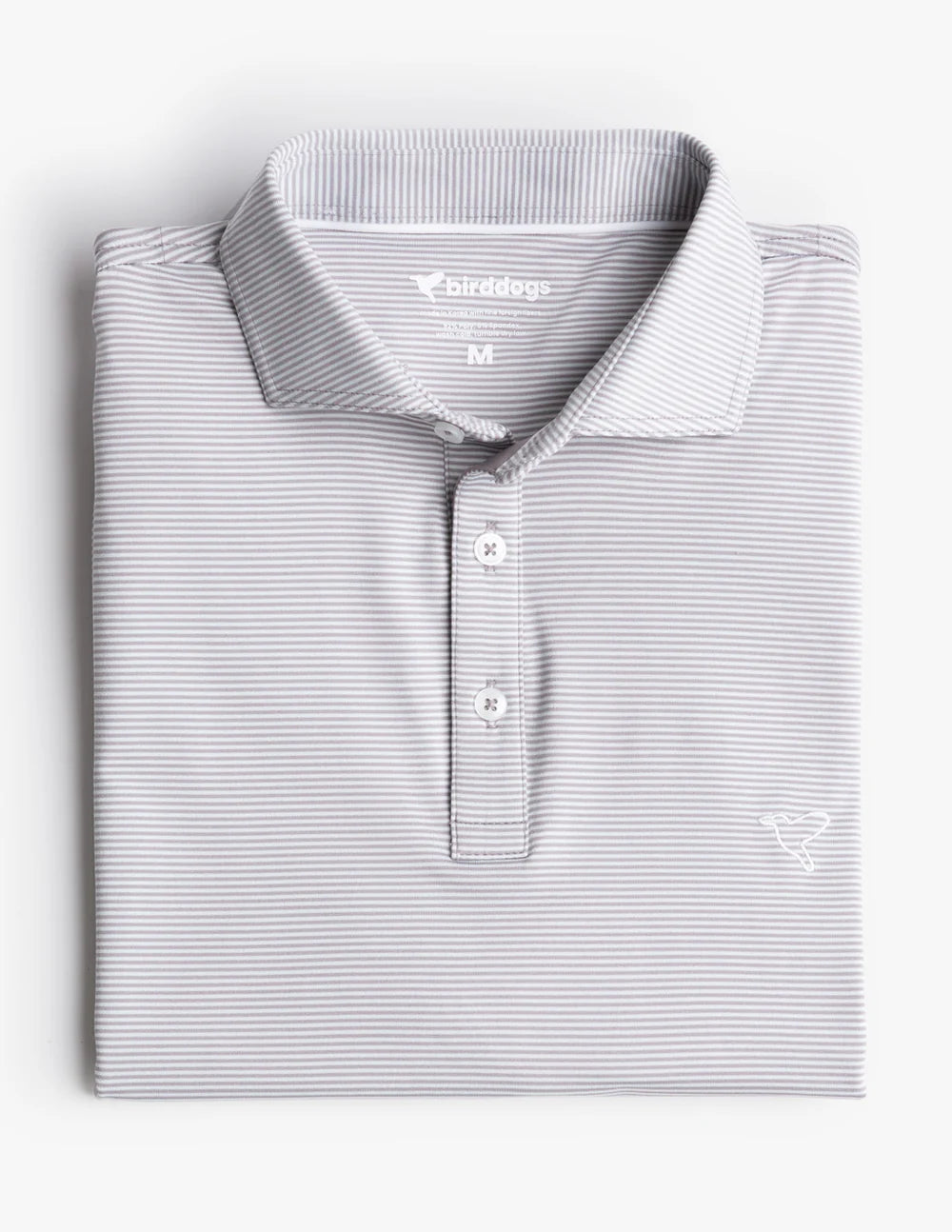 Birddogs Performance Polo - Gray Stripes