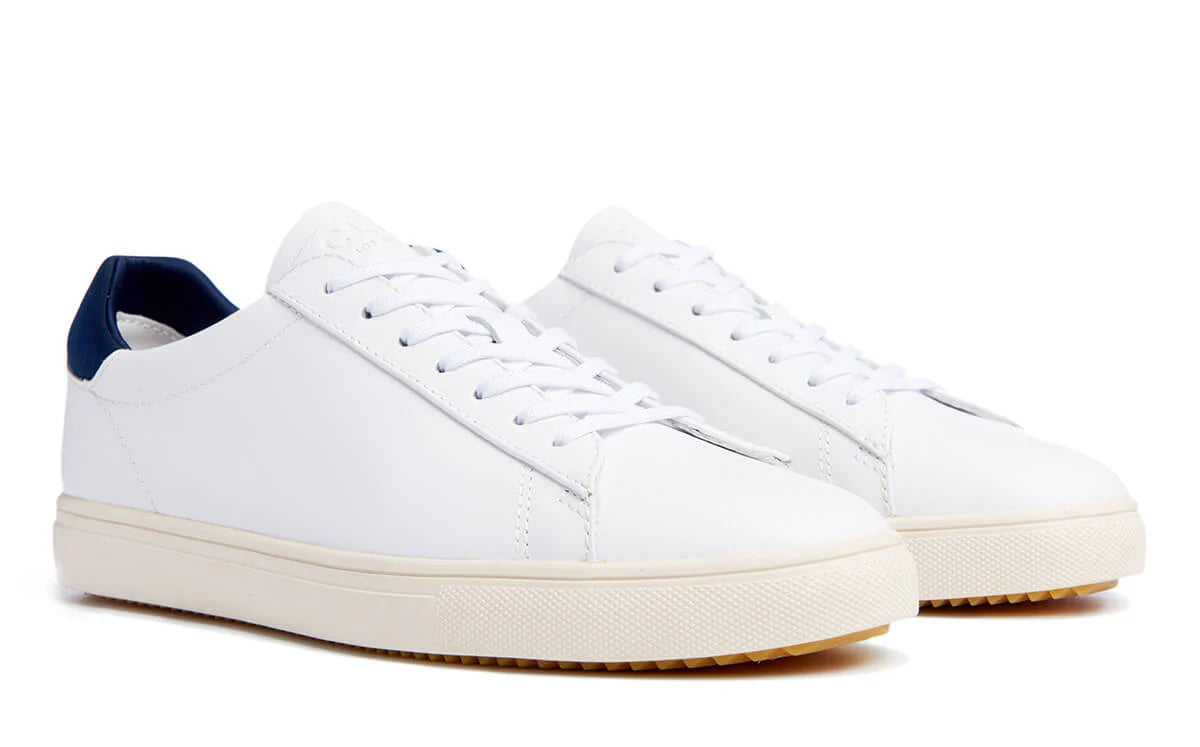 BRADLEY - White/Navy Leather