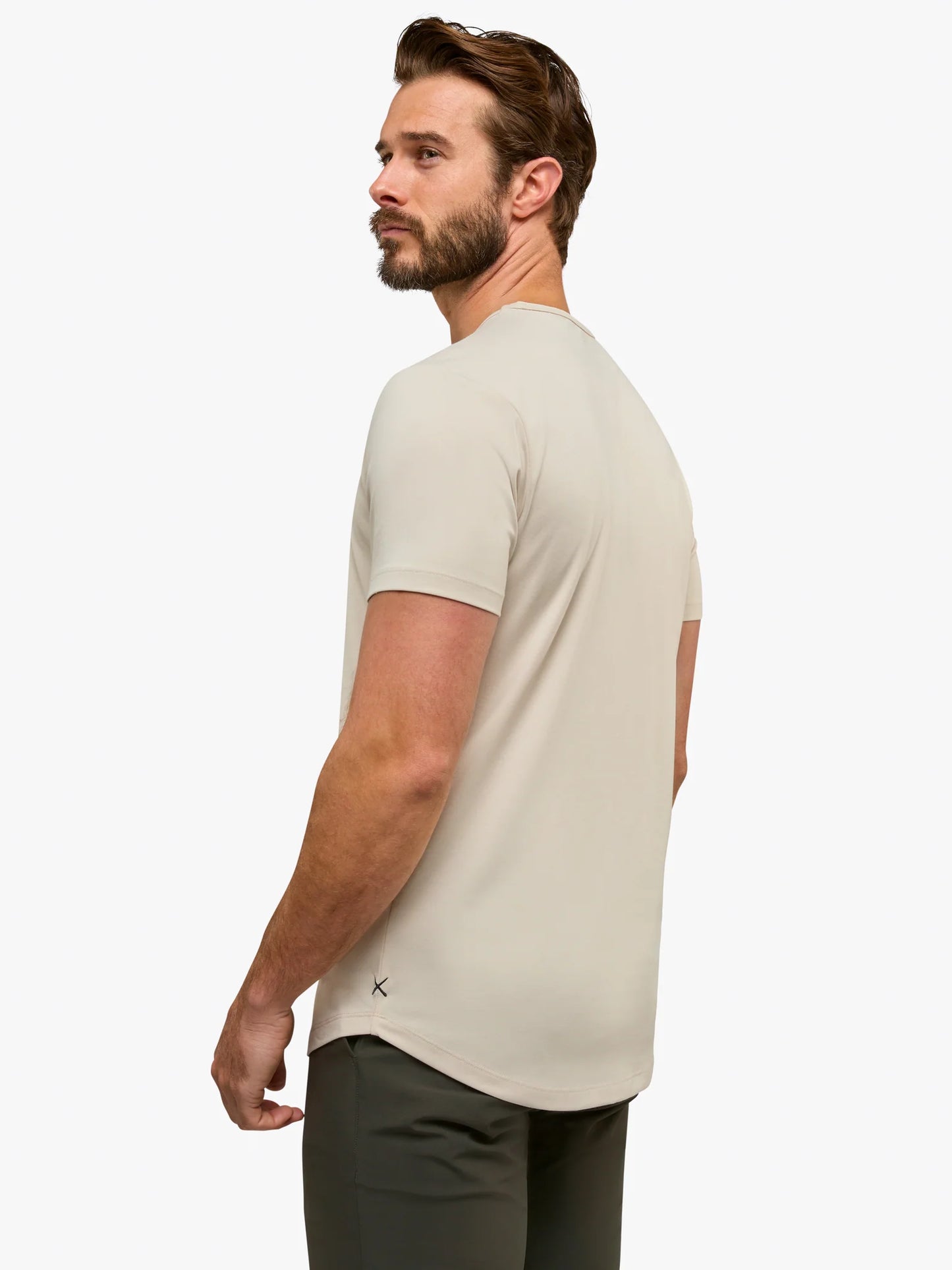 Cuts Curve-Hem Tee - Clay
