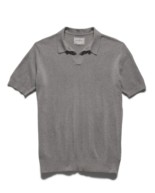 Glenview Sweater Polo - Light Grey