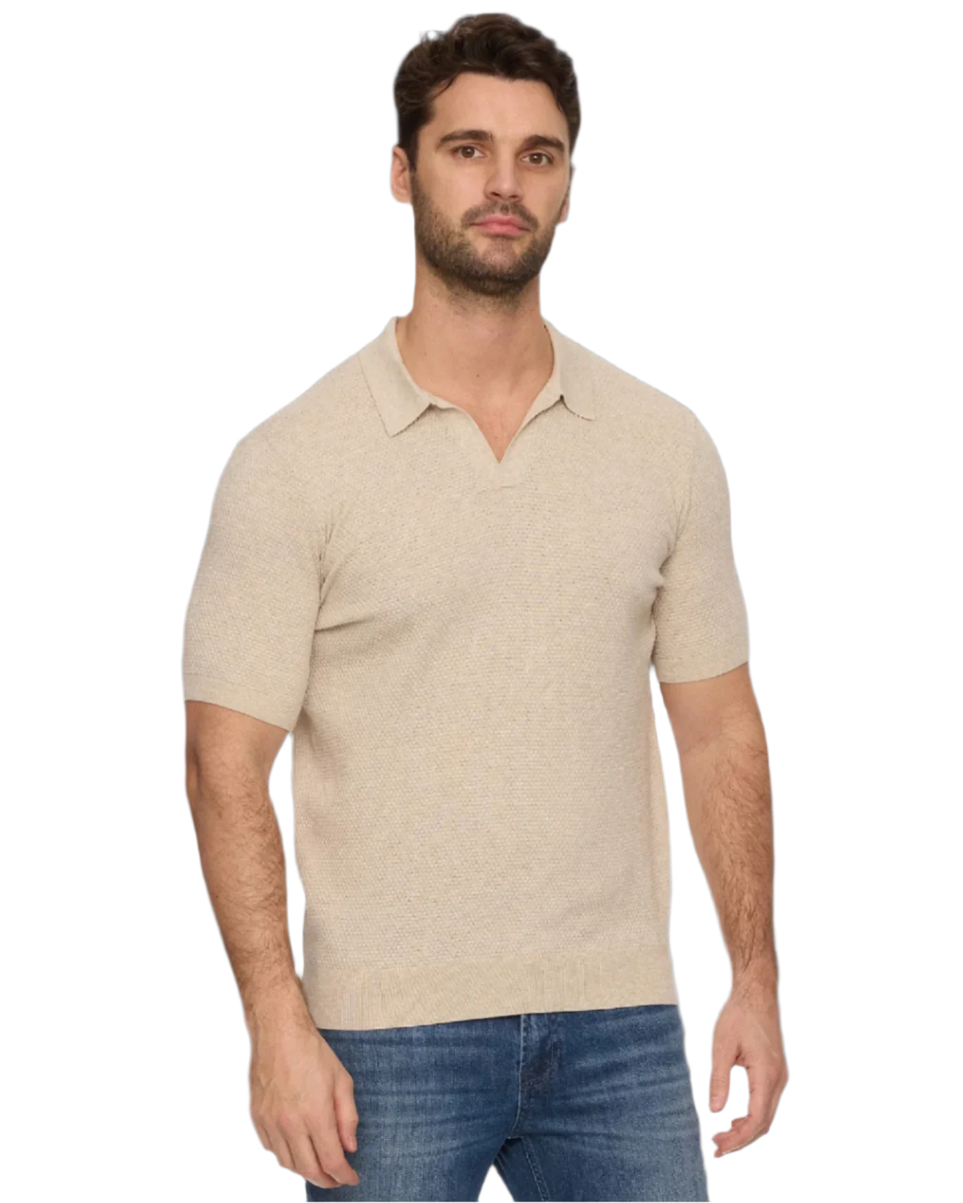 Glenview Sweater Polo - Cream