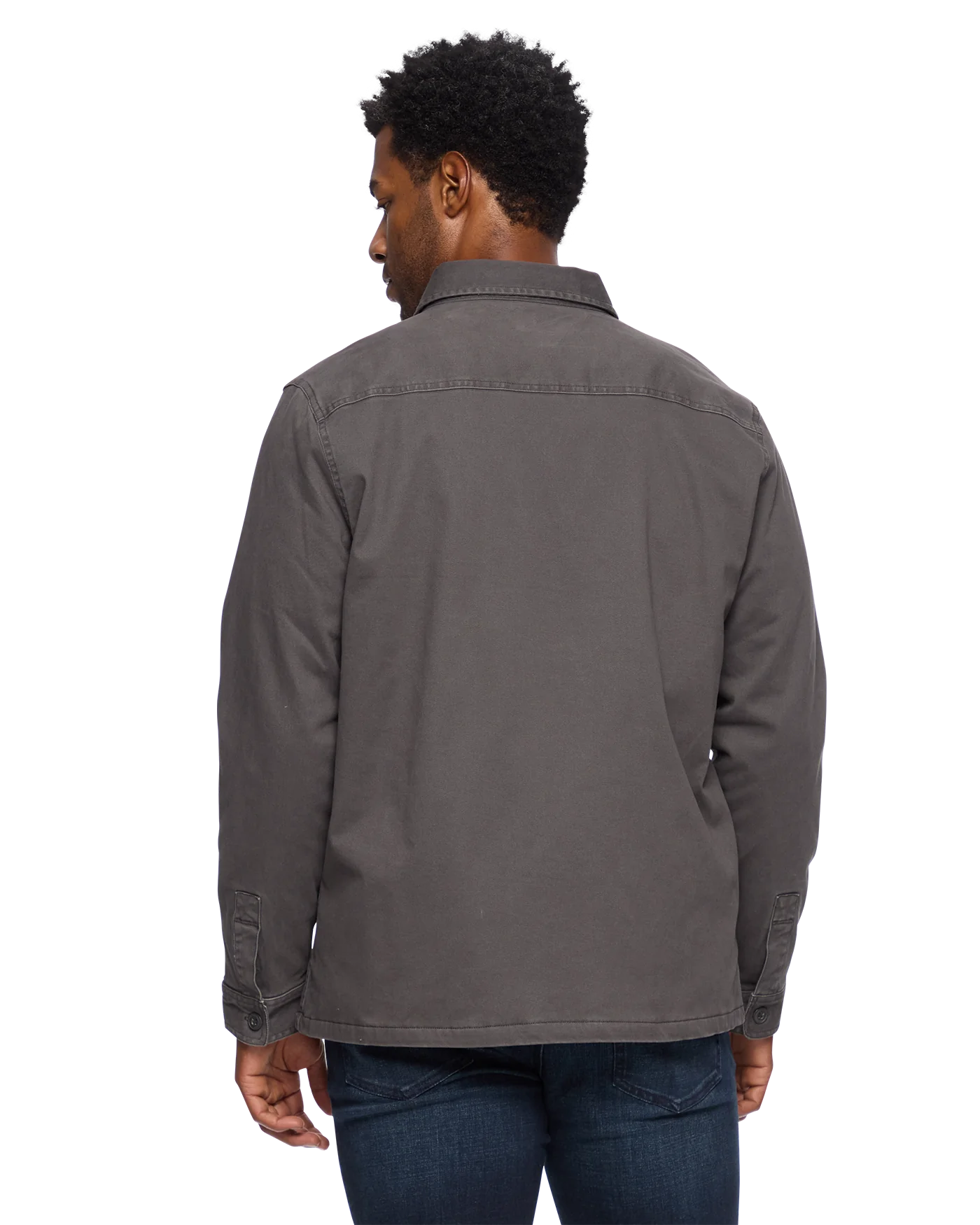 Dunn Flannel Lined Stretch Jacket - Charcoal
