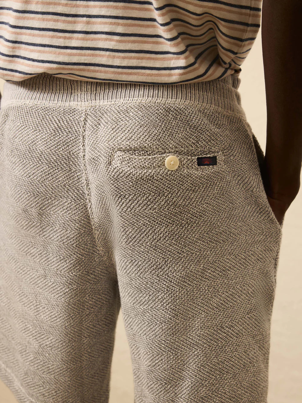 Faherty Whitewater Sweatshort - Grey Shell Loop