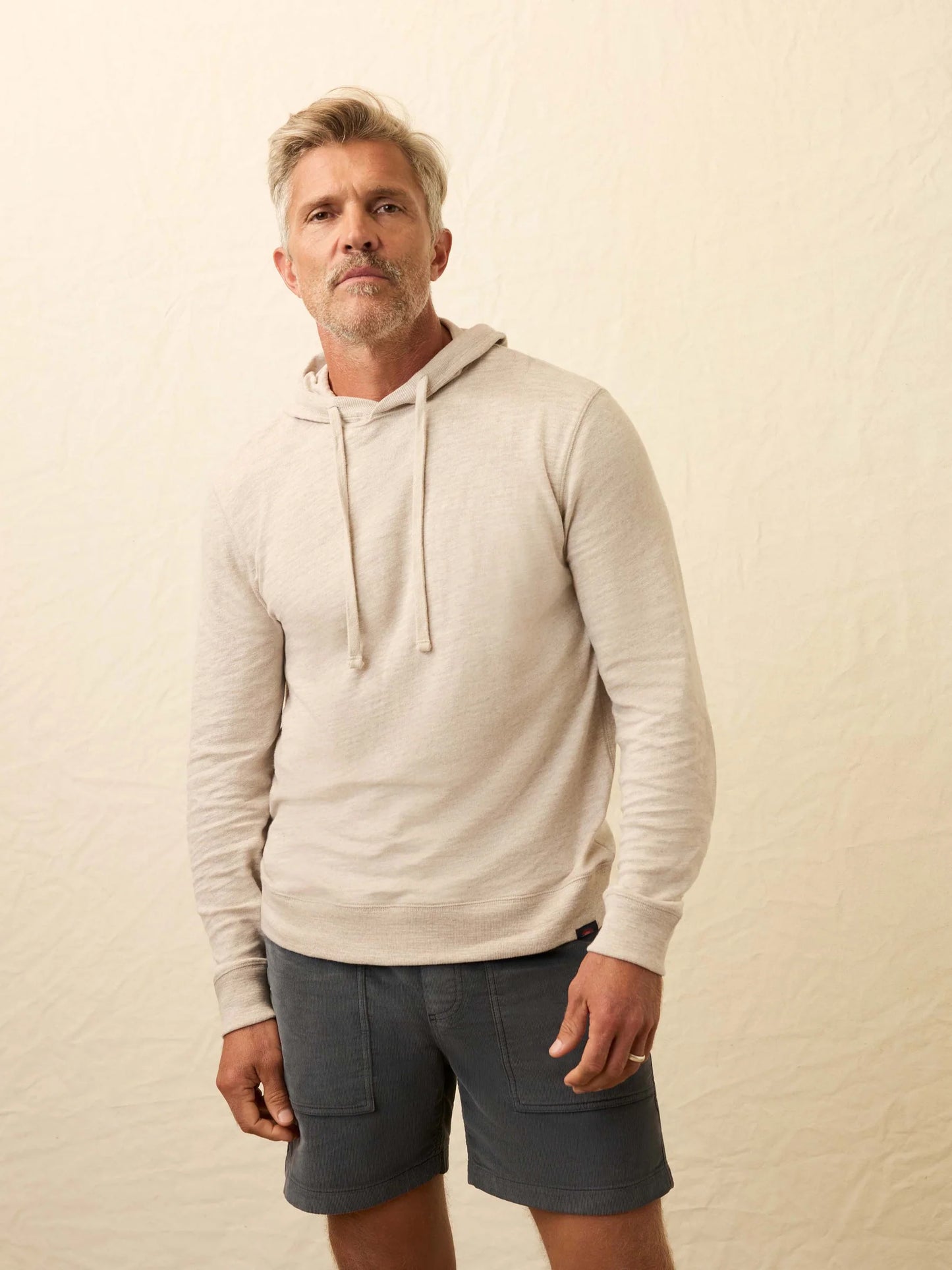 Sunwashed Midweight Organic Hoodie - Oat Plains Heather