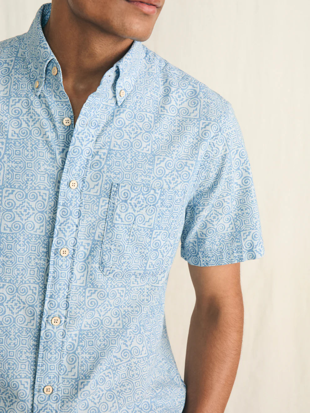 Faherty Stretch Playa Shirt - Geo