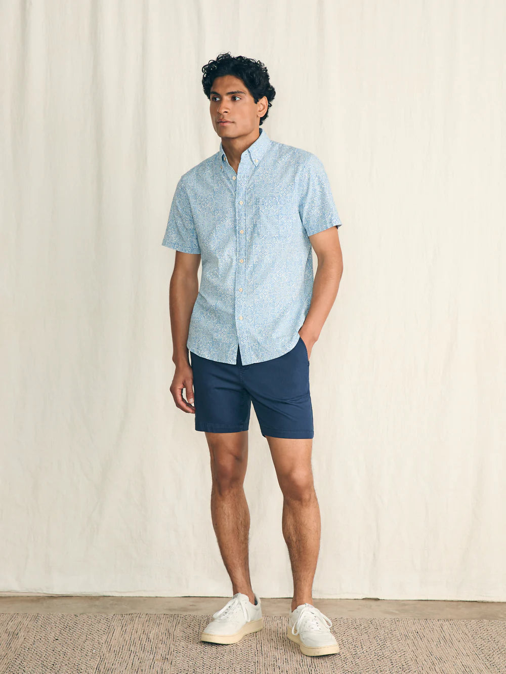 Faherty Stretch Playa Shirt - Geo