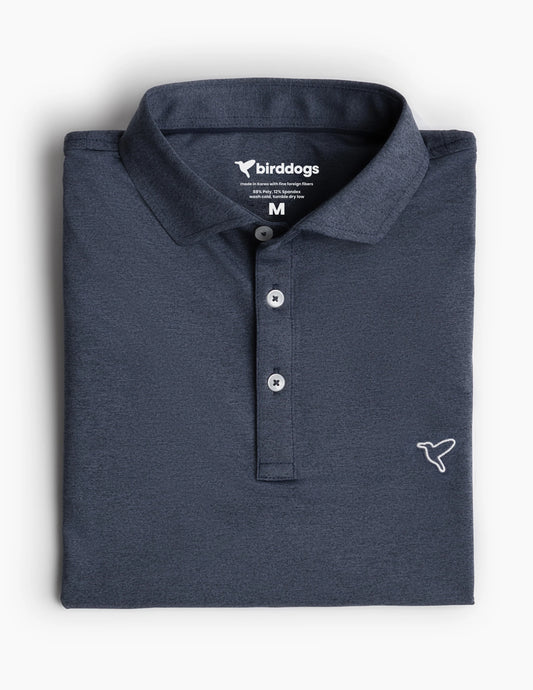 Birddogs Performance Polo - Navy Heather