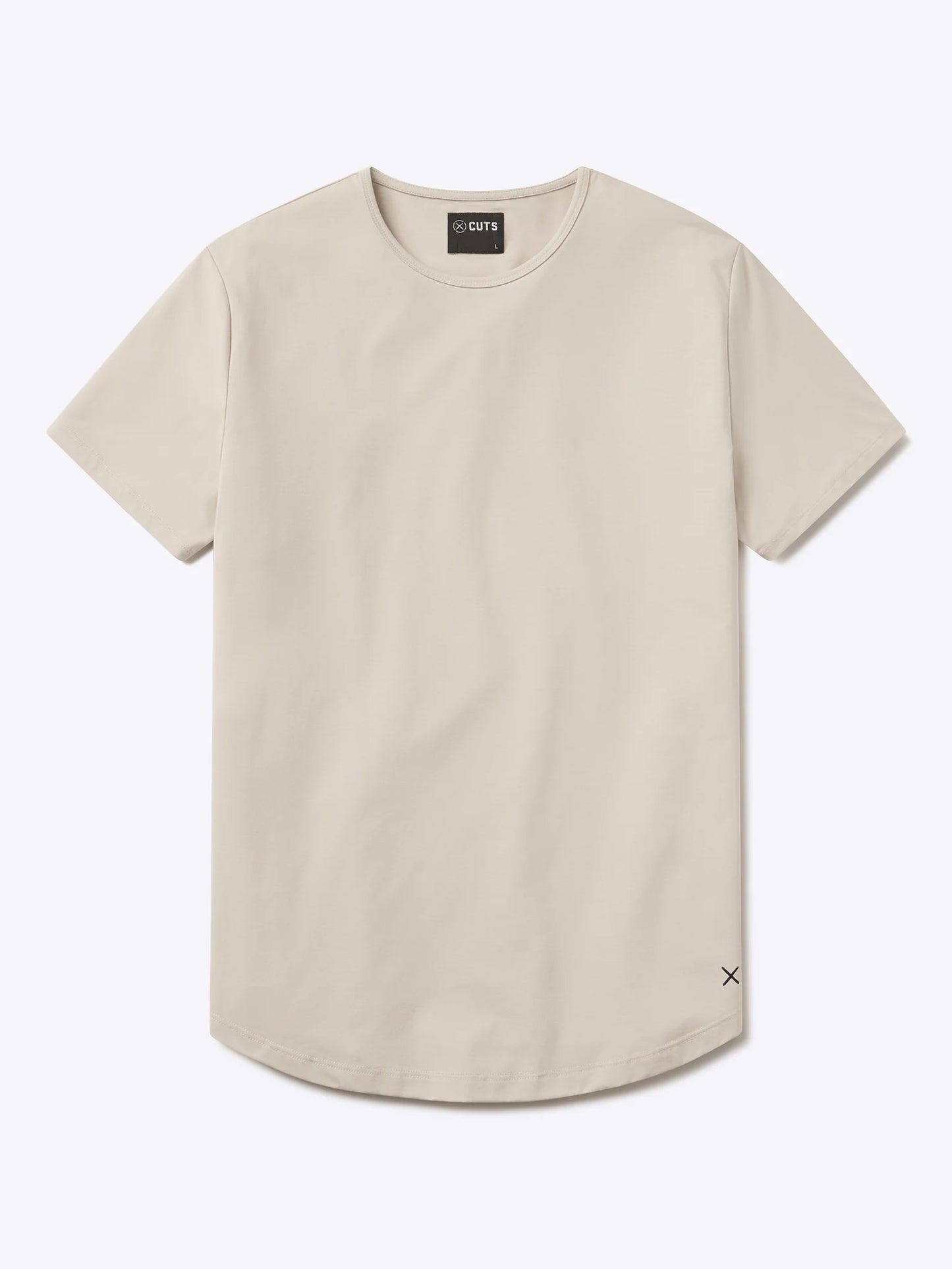 Cuts Curve-Hem Tee - Clay