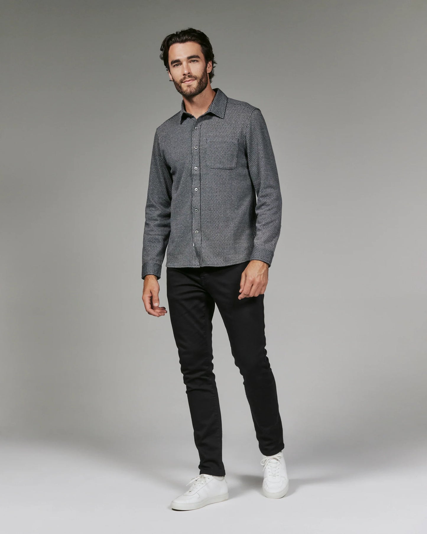 Generation Knit Shirt - Black/Navy