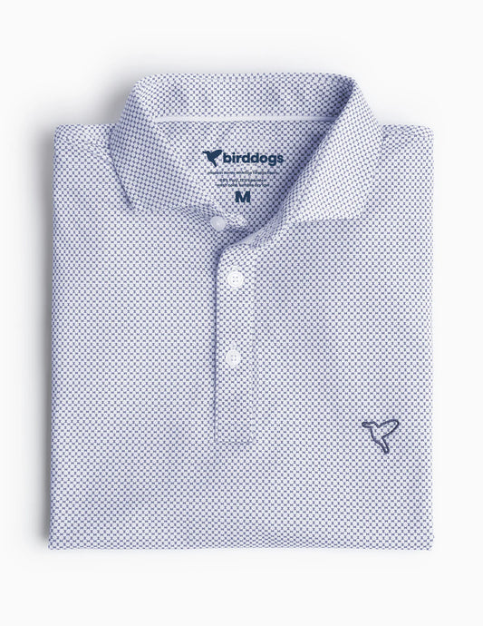 Birddogs Performance Polo - Blue Bowties