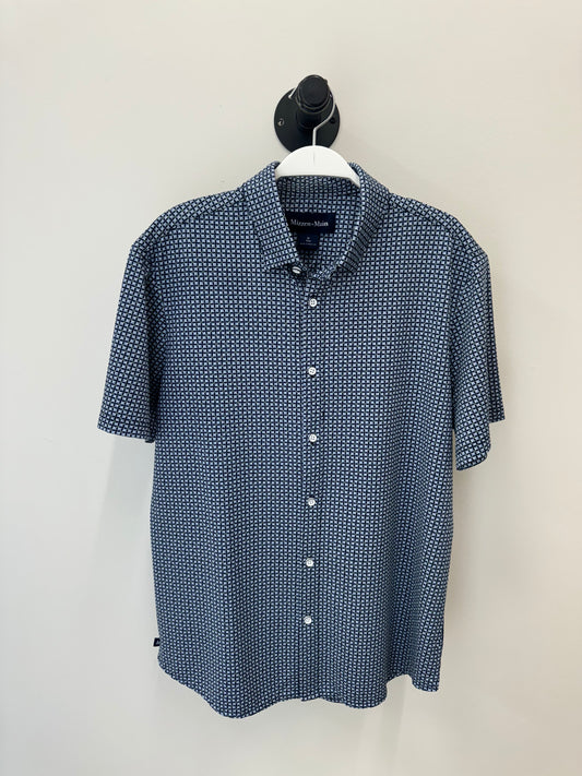 Halyard Short Sleeve - Navy Tonal Texture