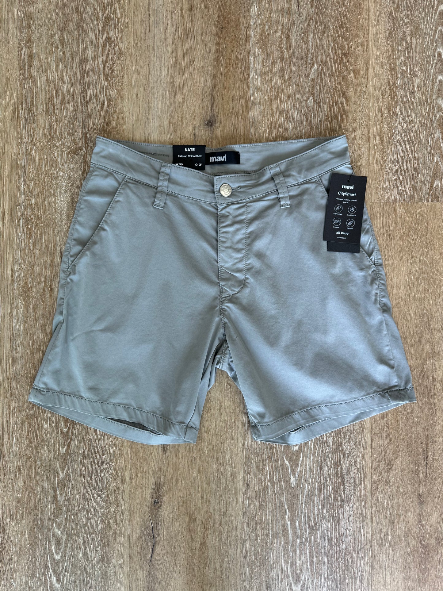 Nate 7" Inseam Shorts - Monument Gray City Smart