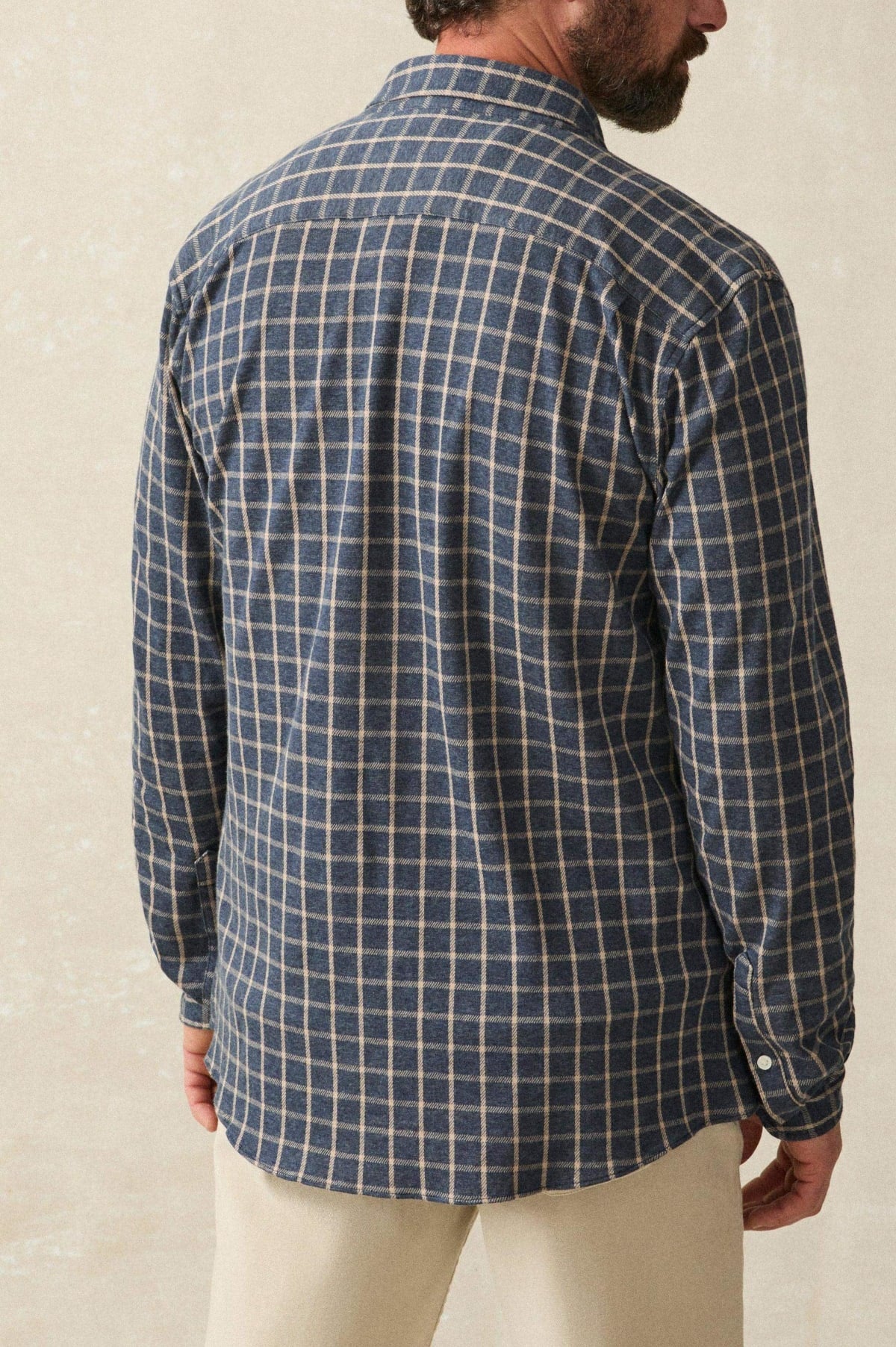 Faherty Coastline Knit Shirt in Twilight Check