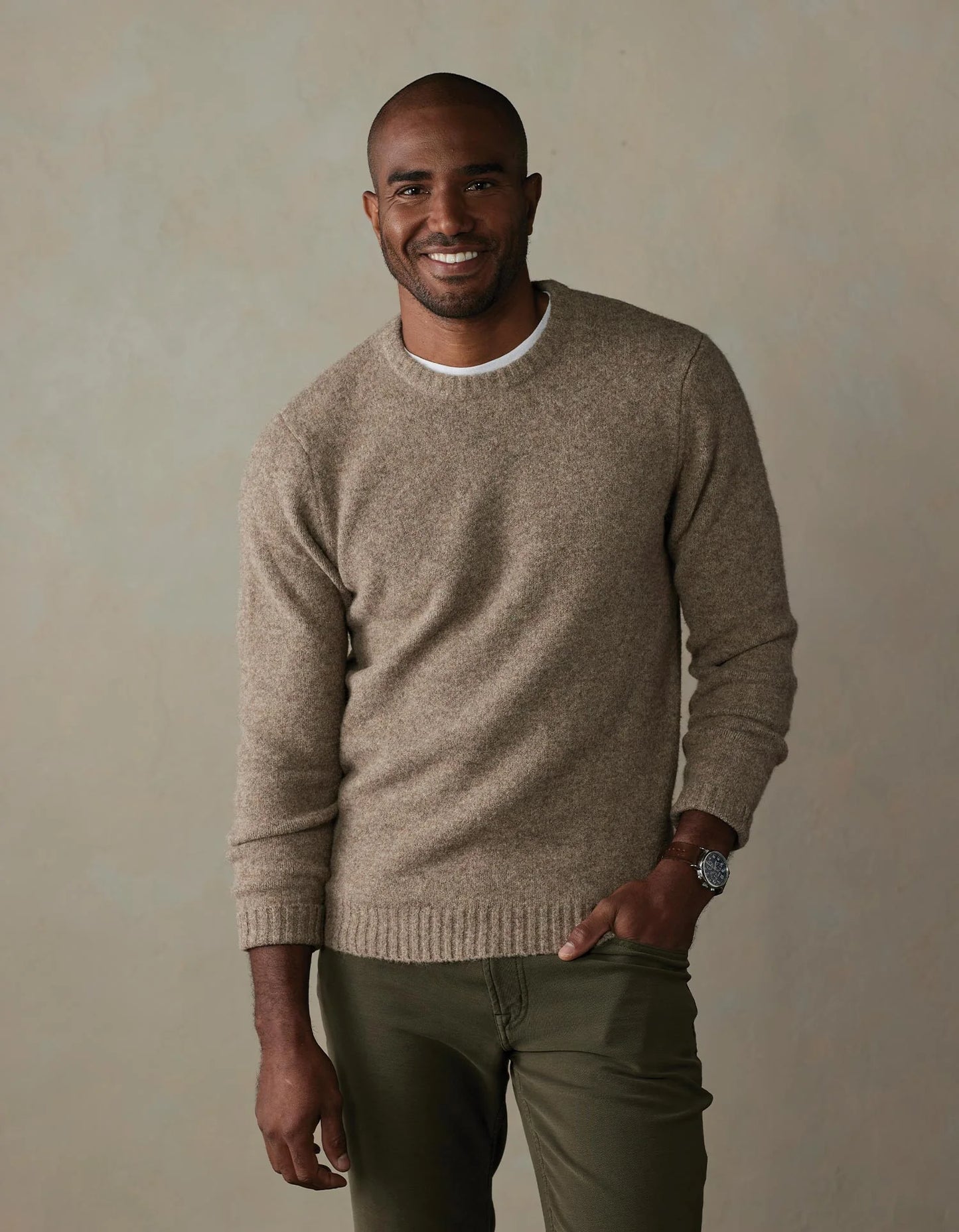 Homebound Crewneck Sweater - Toasted Chestnut