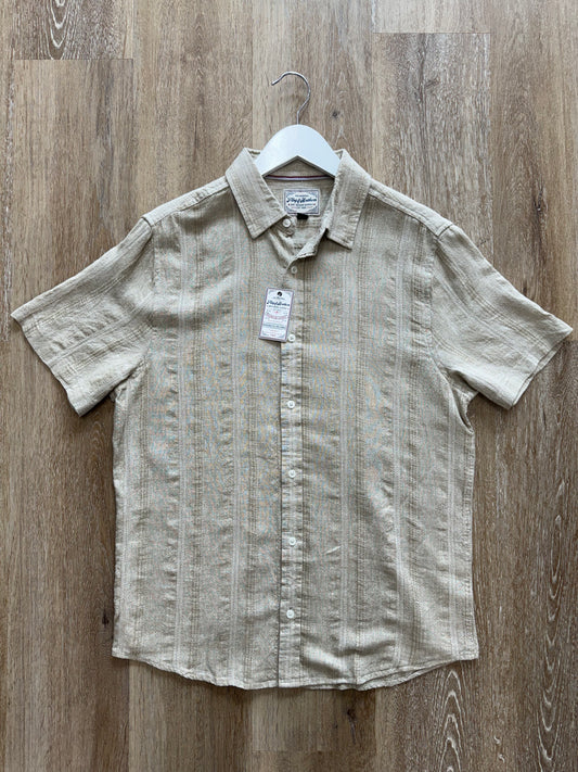 Oceanside Linen Blend Shirt - Sand