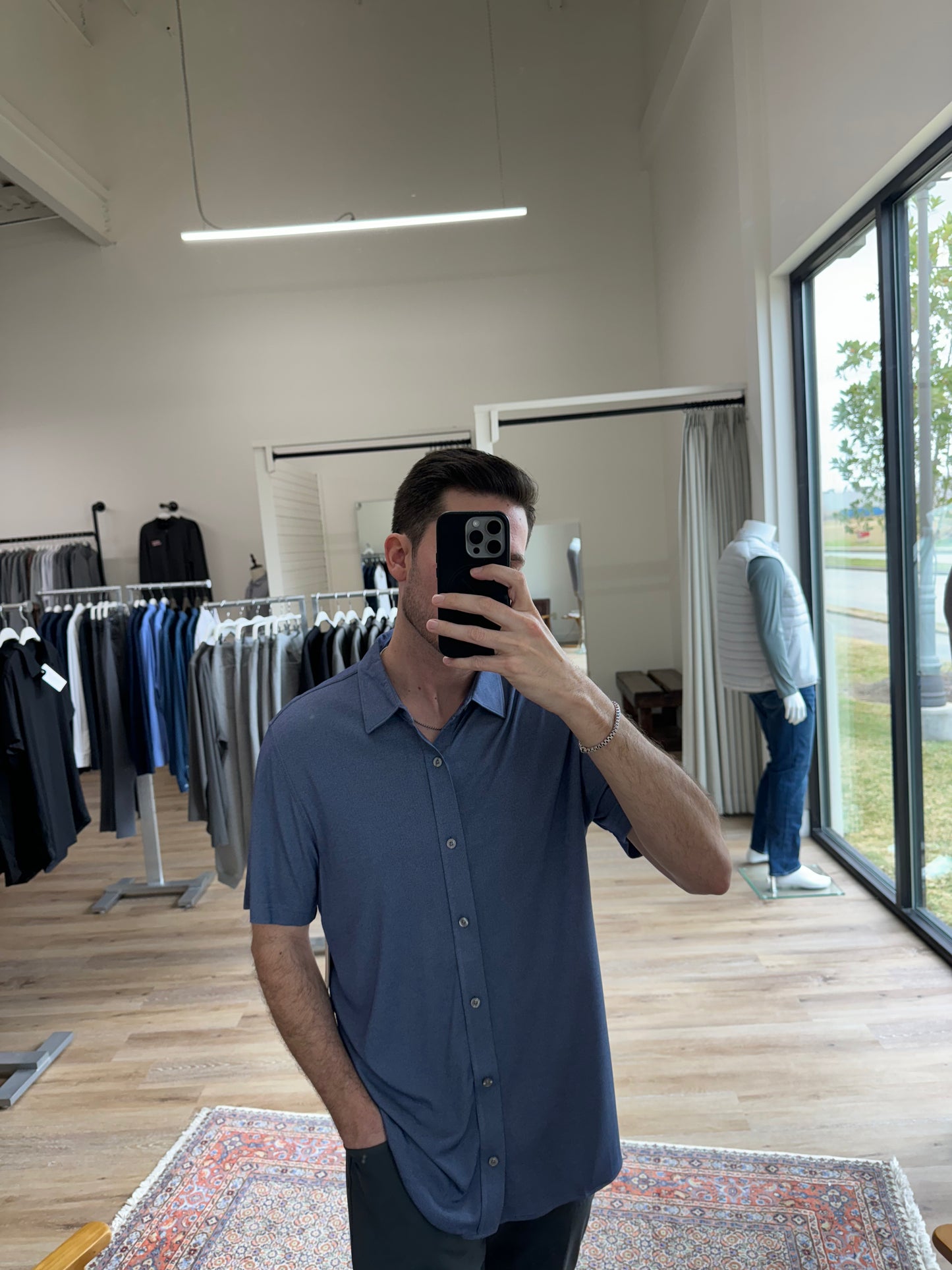 Boston Pique Knit Shirt - Indigo