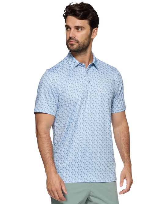 Martini Print Performance Polo