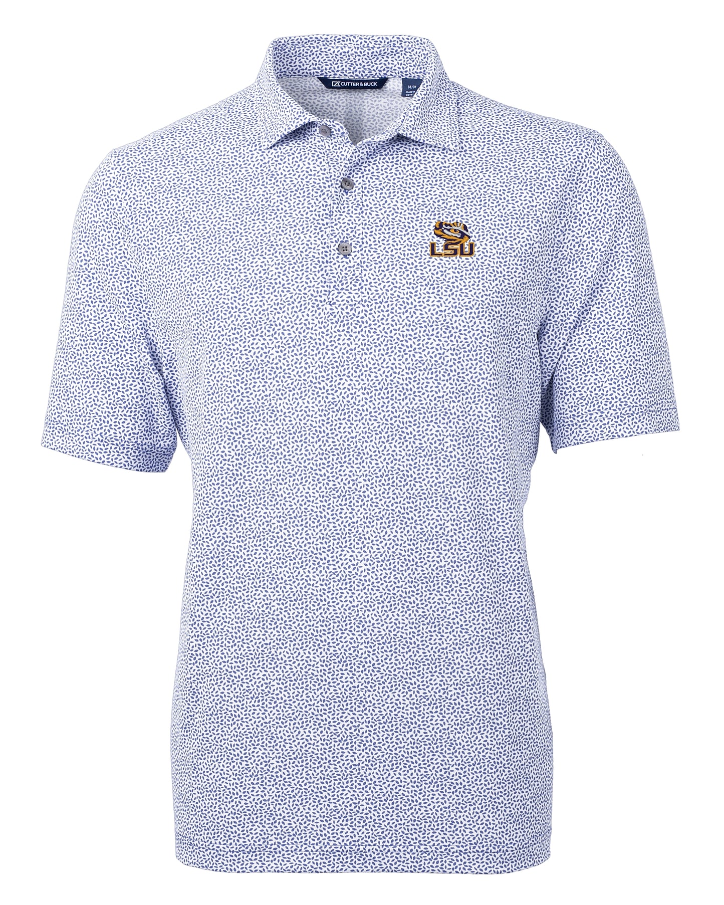 LSU Tigers Botanical Print Mens Polo