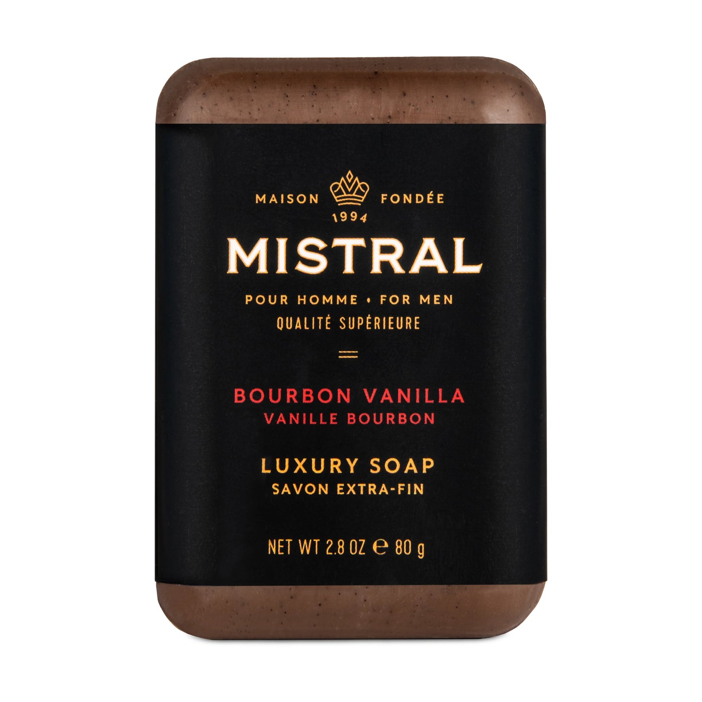 Men's Bourbon Vanilla Travel Bar Soap