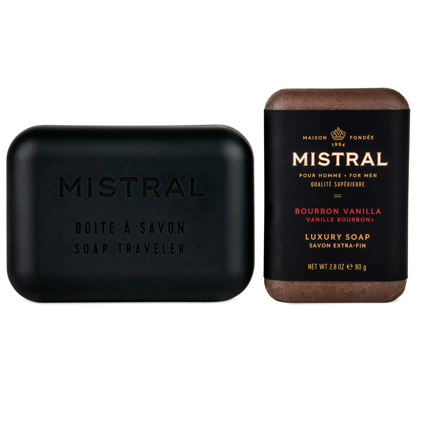 Men's Bourbon Vanilla Travel Bar Soap