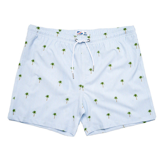 Palm Stripes Swim Trunk