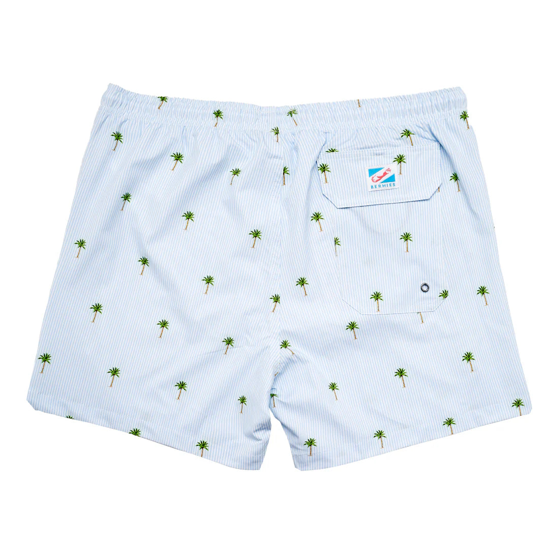 Palm Stripes Swim Trunk