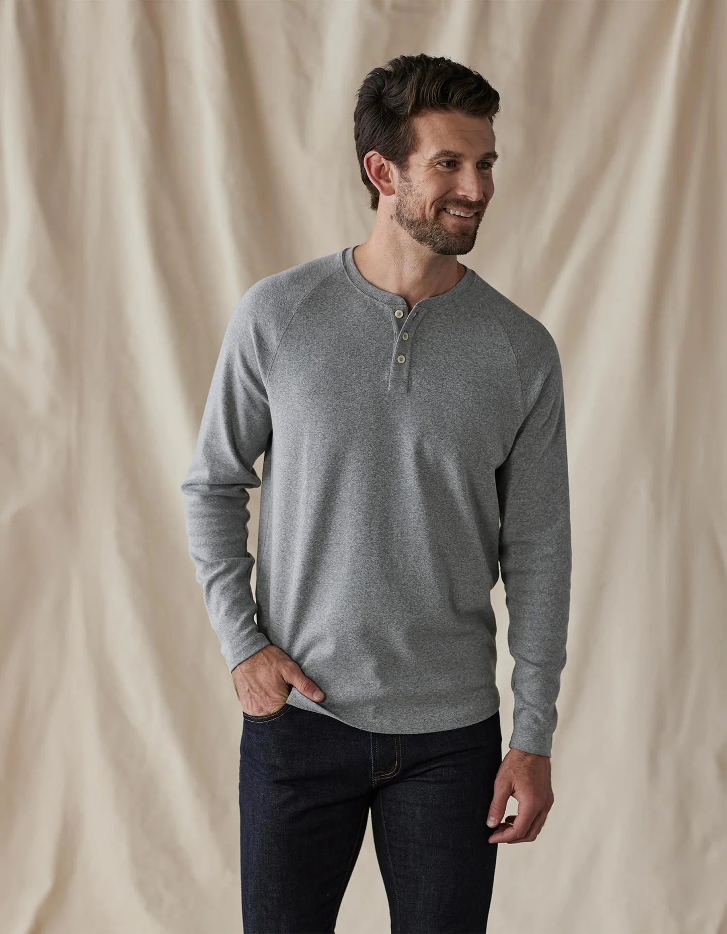 Puremeso Everyday Henley - Grey