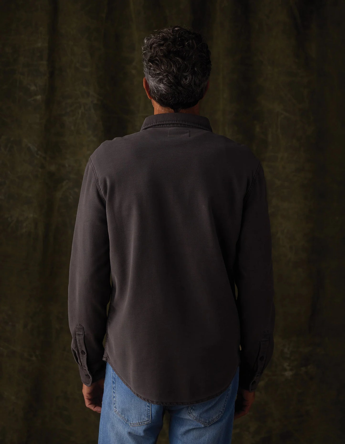 Comfort Terry Shirt Jacket - Steel