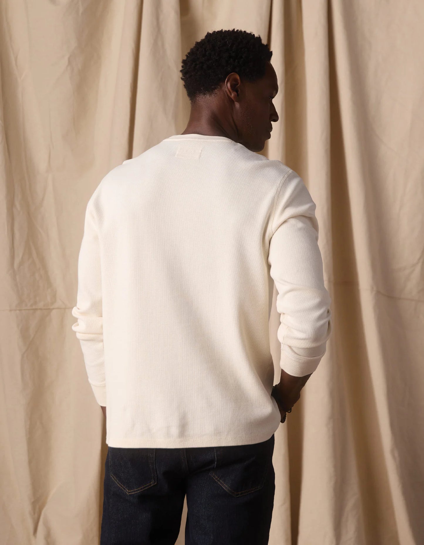 Vintage Thermal Crew - Ivory