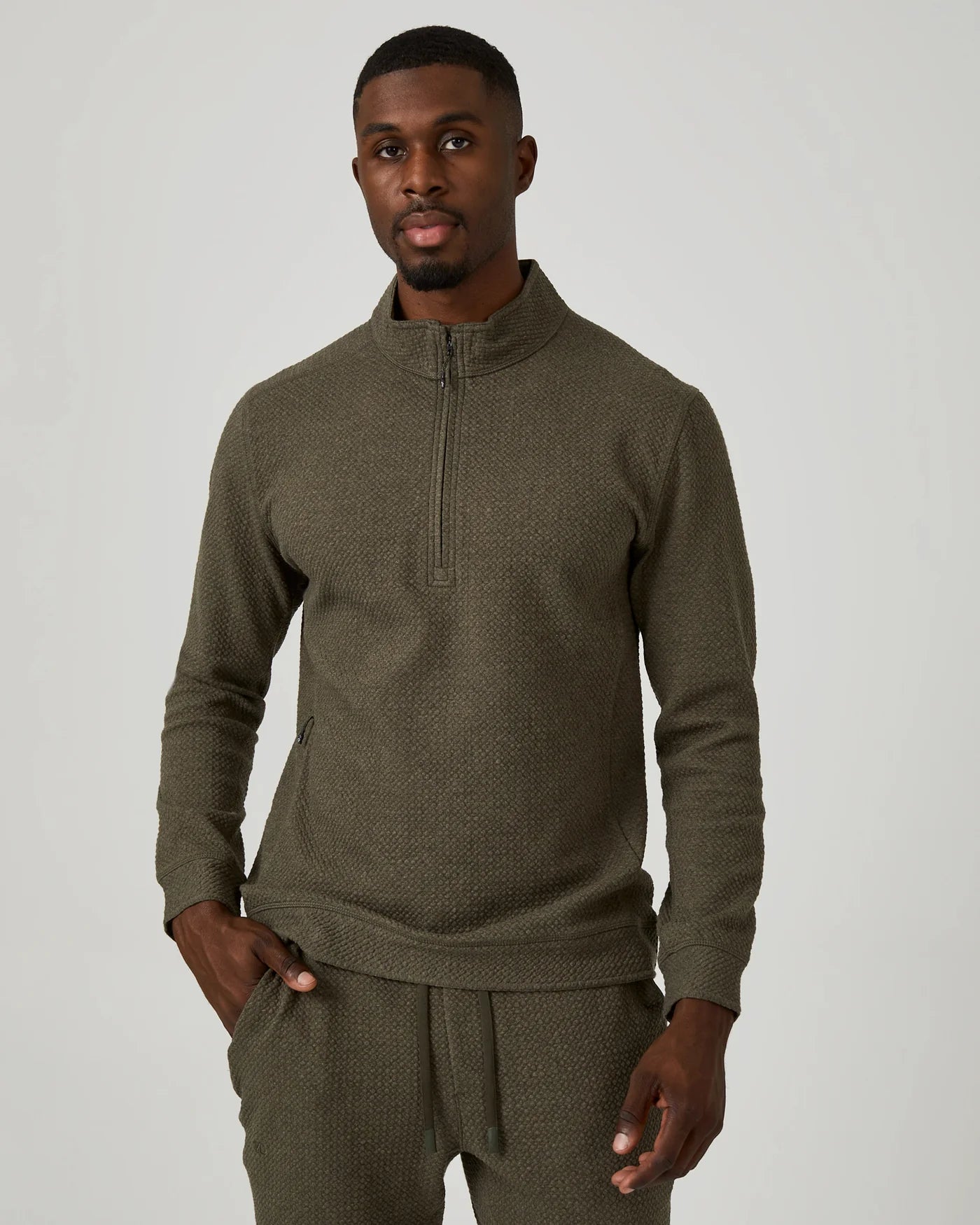 Restoration Quarter Zip Pullover - Olive