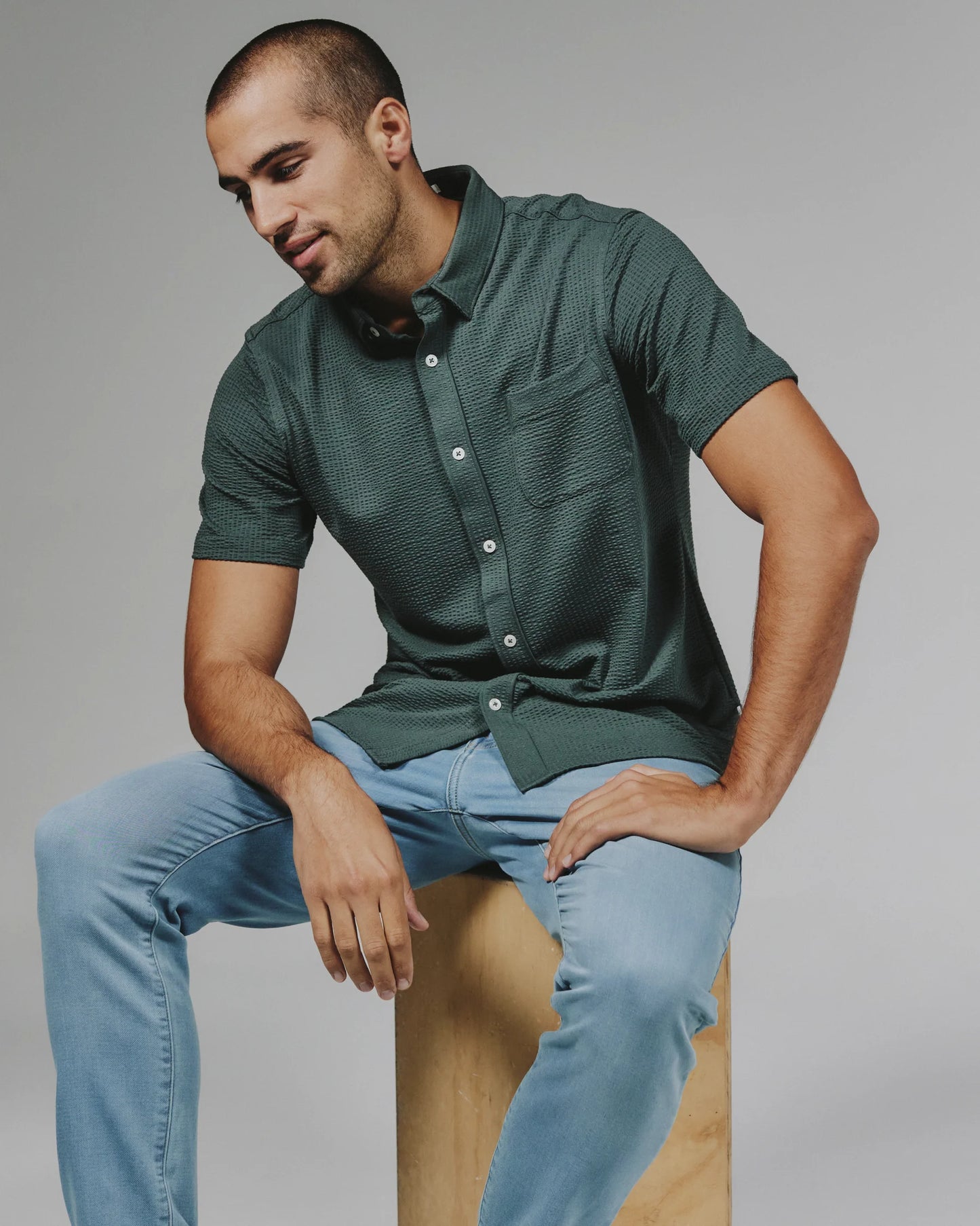 Bennet Short Sleeve Shirt - Basil