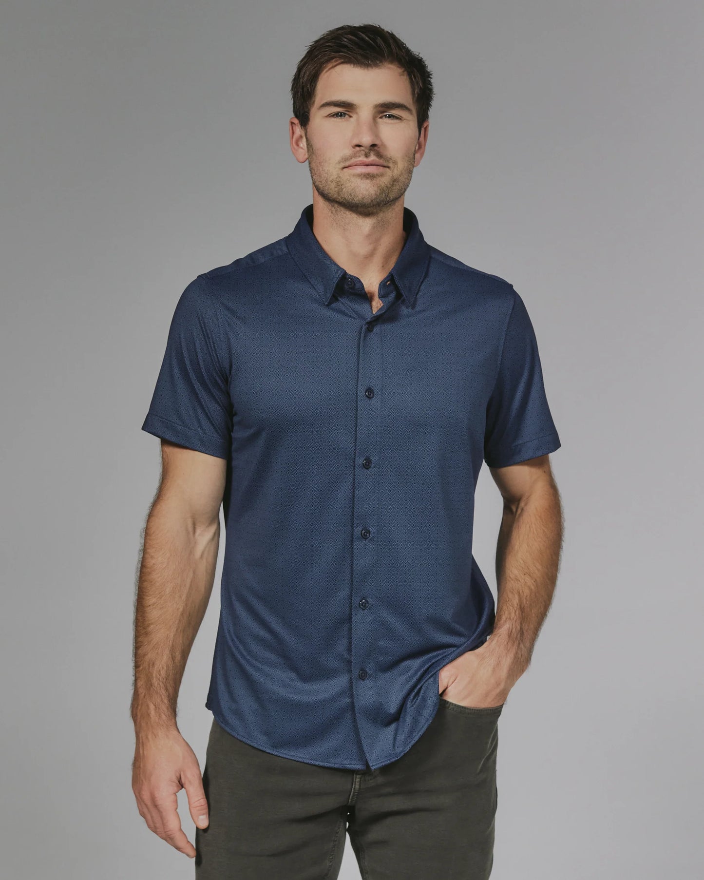 Ludlow Short Sleeve Shirt - Midnight