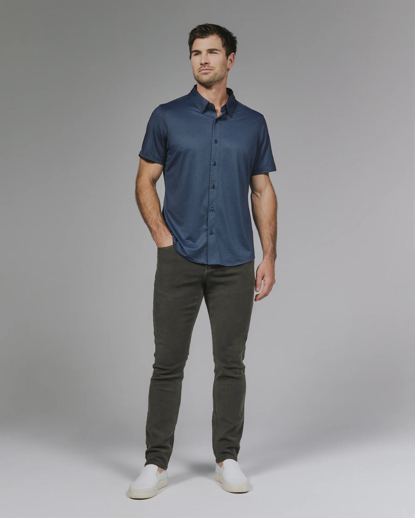 Ludlow Short Sleeve Shirt - Midnight