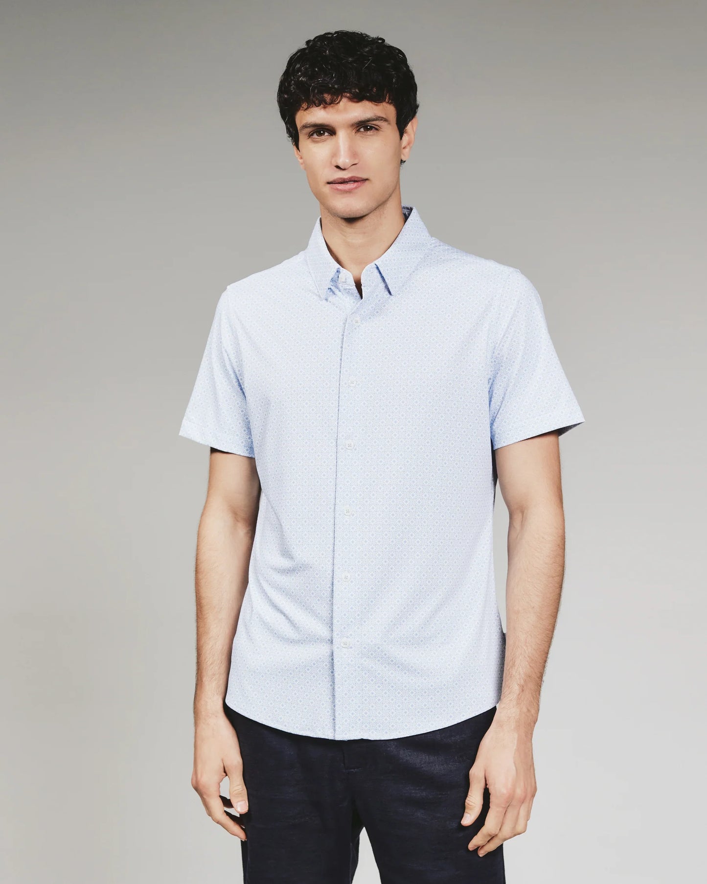 Pryce Short Sleeve Shirt - Light Blue
