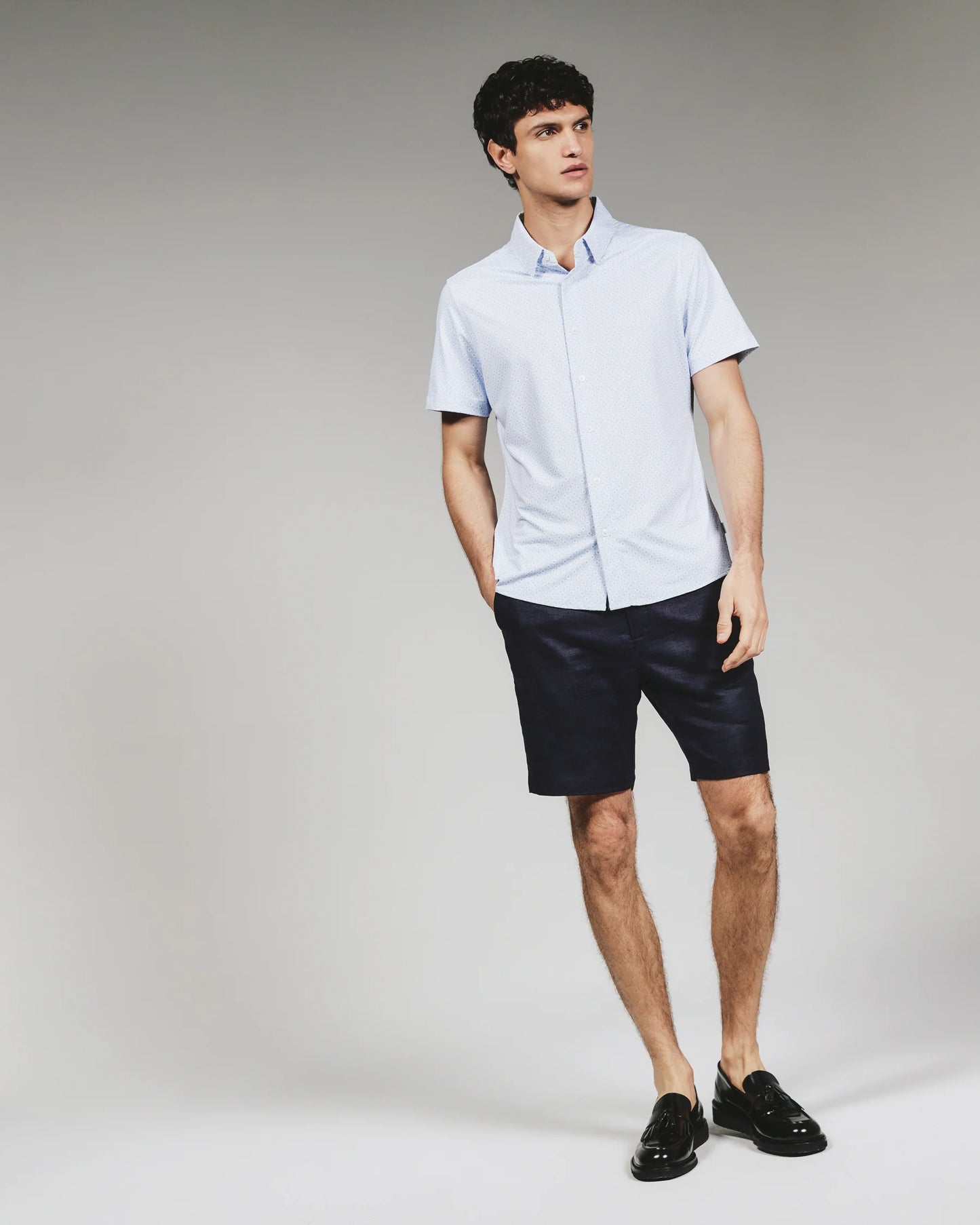 Pryce Short Sleeve Shirt - Light Blue