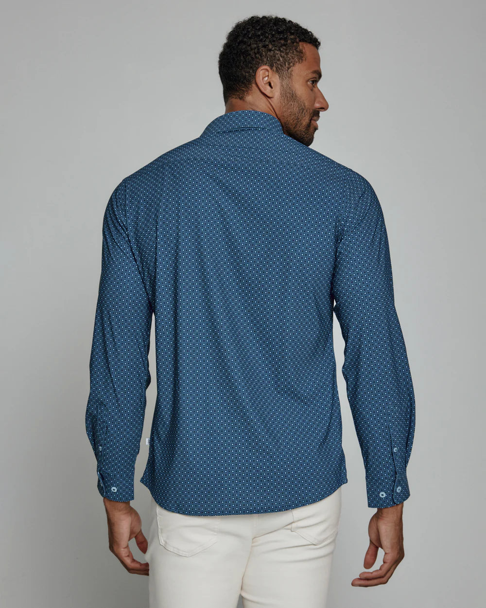 Zaire Long Sleeve Shirt - Navy