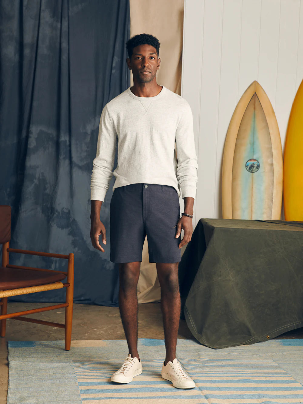 Faherty All Day Shorts - Charcoal
