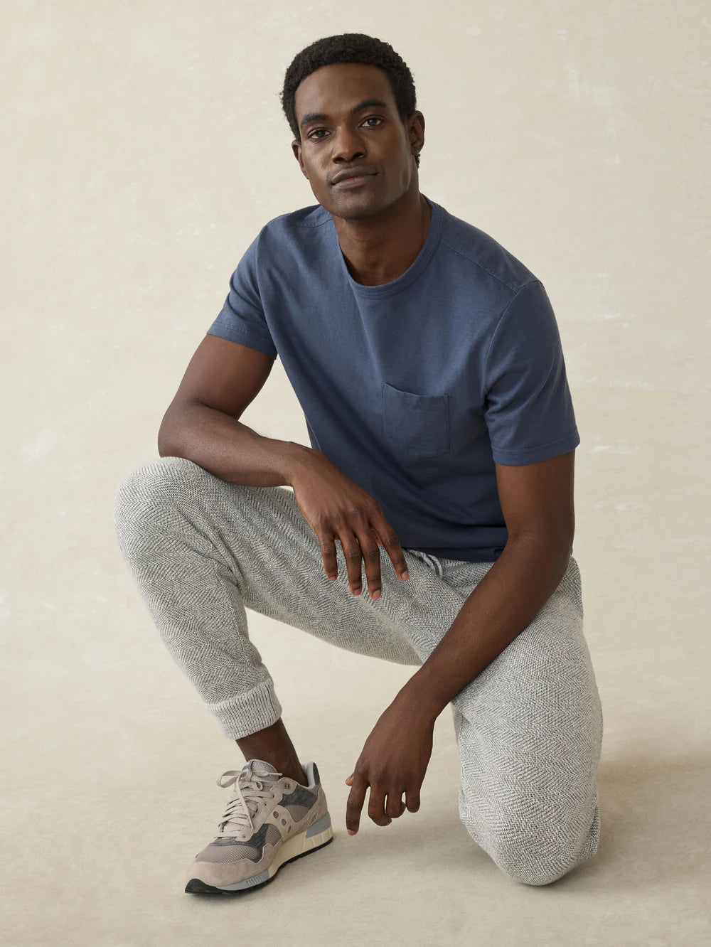 Faherty Whitewater Sweatpant - Grey Shell Loop