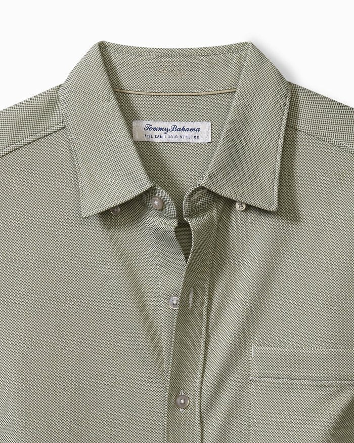 San Lucio Stretch Shirt - Dark Fern