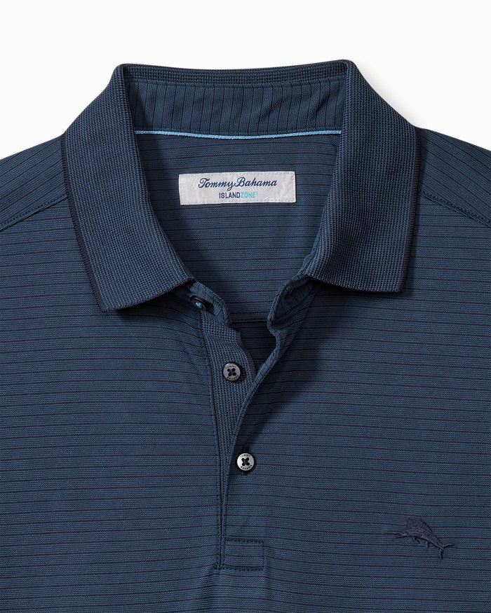 Bay Stripe Polo - Ocean Deep