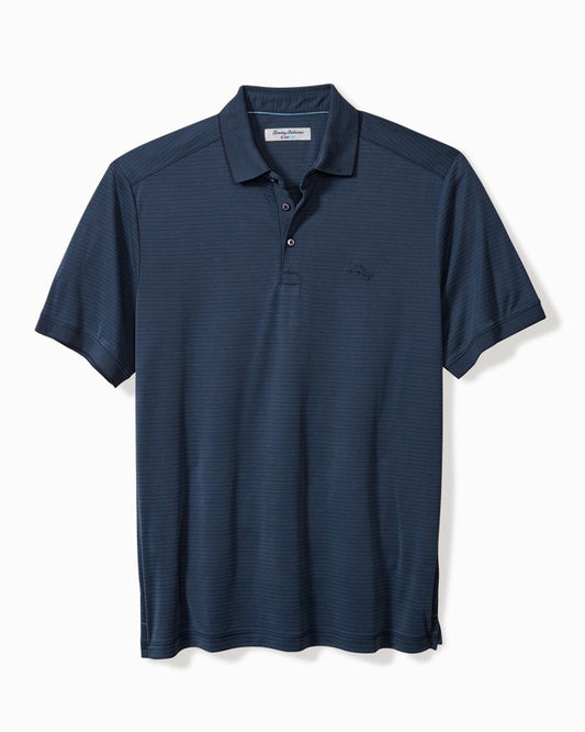 Bay Stripe Polo - Ocean Deep