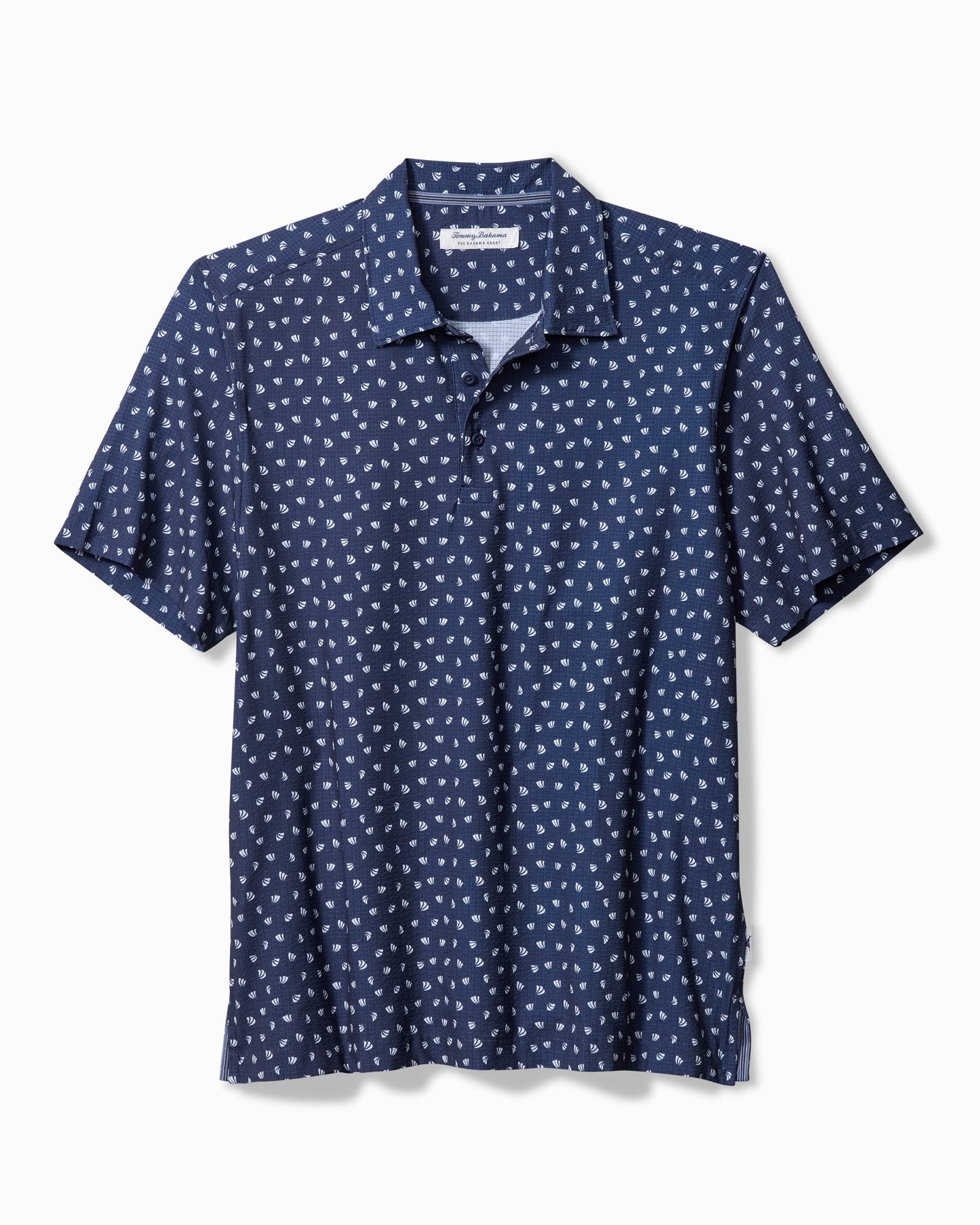 Bahama Coast Deco Palms IslandZone® Polo - Blue